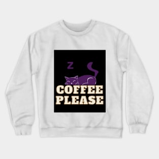 Coffee Cat Crewneck Sweatshirt